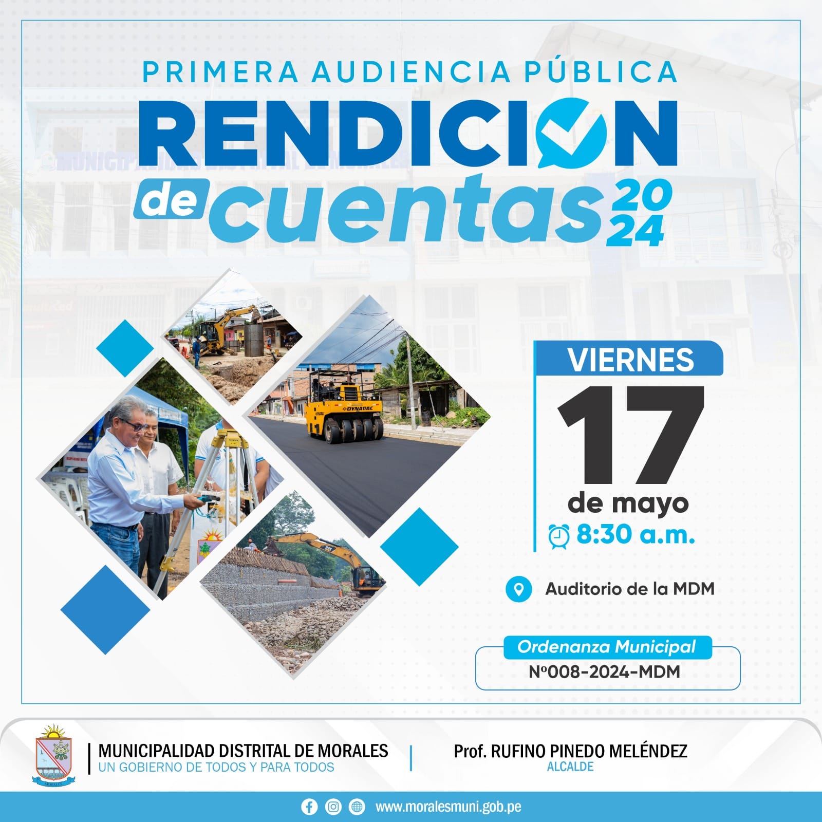 TODO ESTÁ QUEDANDO LISTO PARA LA PRIMERA AUDIENCIA PÚBLICA DE RENDICIÓN CUENTAS 2024